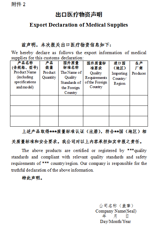 出口防疫物資通關(guān)要點參考